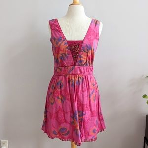 Free People Pink Floral Dress